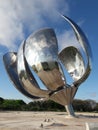 Floralis Generica Buenos Aires Argentina steel flower sculpture Royalty Free Stock Photo