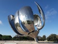 Floralis Generica Buenos Aires Argentina steel flower sculpture Royalty Free Stock Photo