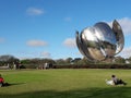 Floralis Generica Buenos Aires Argentina steel flower sculpture Royalty Free Stock Photo