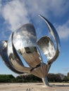 Floralis Generica Buenos Aires Argentina steel flower sculpture Royalty Free Stock Photo