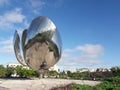 Floralis Generica Buenos Aires Argentina steel flower sculpture Royalty Free Stock Photo