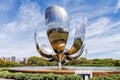 Floralis Generica sculpture Royalty Free Stock Photo