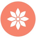 Aster Vector Icon which can easily modified or edit Royalty Free Stock Photo