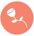 Bloom Vector Icon which can easily modified or edit Royalty Free Stock Photo