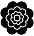 Flower Vector Icon which can easily modified or edit Royalty Free Stock Photo