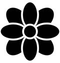 Blooming Vector Icon which can easily modified or edit Royalty Free Stock Photo