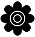 Blossom Vector Icon which can easily modified or edit Royalty Free Stock Photo