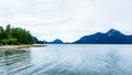 The flord of Howe Sound and surrounding Mountains