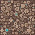 floreal brown background Royalty Free Stock Photo