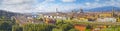 Florence aerial view cityscape. Panorama view from Michelangelo park square