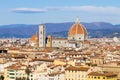 Florence aerial view, tuscany, Italy