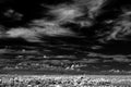 Greek orthodox monastery near Florence Arizona In infrared Royalty Free Stock Photo