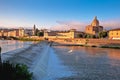 Florence Arno river landscape and architecture view