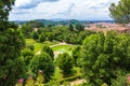 Florence beautiful gardens summer day Tuscany Italy Royalty Free Stock Photo