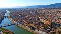 Florence aerial view in Italy 6K Royalty Free Stock Photo