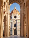 Florence Cathedral Basilica di Santa Maria del Fiore Piazza Duomo,generative ai