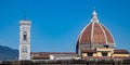 Florence Cathedral Bell Tower and Dome Royalty Free Stock Photo