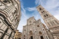 Florence Cathedral with the Bell Tower of Giotto and Baptistery - Italy Royalty Free Stock Photo