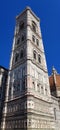 Florence cathedral bell tower. Italian marble masterpiece Royalty Free Stock Photo