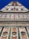 Florence cathedral bell tower. Italian marble masterpiece Royalty Free Stock Photo