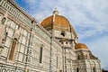 Florence cathedral, Florence with the Brunelleschi dome, taly. view of the cathedral in florence