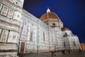 Florence Cathedral at Night Royalty Free Stock Photo