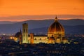 Florence cathedral night Royalty Free Stock Photo