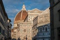 Florence Cathedral of Saint Mary of Flower, Florence Duomo and Giotto s Campanile of Florence Royalty Free Stock Photo