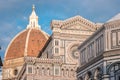 Florence Cathedral of Saint Mary of Flower, Florence Duomo and Giotto s Campanile of Florence Royalty Free Stock Photo