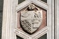 Florence Cathedral Santa Maria dei Fiori Italy - detail of sculpture Royalty Free Stock Photo