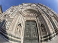Florence Cathedral Santa Maria dei Fiori Italy - detail of sculpture Royalty Free Stock Photo