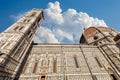 Florence Cathedral and Giotto Bell Tower - Santa Maria del Fiore Italy Royalty Free Stock Photo