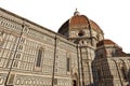 Florence Cathedral Tuscany Italy - Isolated on White Background Royalty Free Stock Photo