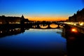 Florence city by night, Italy Royalty Free Stock Photo