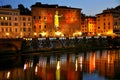 Florence city by night , Italy