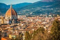 Florence City Panorama in Toscany Region of Italy Royalty Free Stock Photo