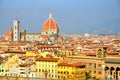 Florence city panoramic view , Italy