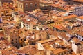 Florence. City of Florence in the Tuscany region in Italy and the dome of the Cathedral with old toned effect. Panorama of Royalty Free Stock Photo