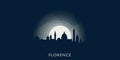 Florence cityscape skyline city vector banner Royalty Free Stock Photo