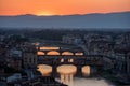 Florence cityscape at sunset