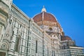 Florence Dome of the Duomo Main Chatedral at dusk Royalty Free Stock Photo