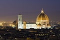 Florence dome at dusk Royalty Free Stock Photo