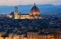 Florence dome, night view, Tuscany Royalty Free Stock Photo