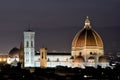 Florence dome, night view, Tuscany Royalty Free Stock Photo