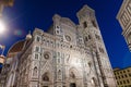 Florence Duomo beautiful marble facade, Cattedrale di Santa Maria del Fiore Royalty Free Stock Photo