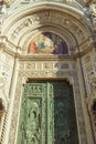 Florence Duomo front doors Royalty Free Stock Photo