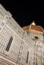 Florence Duomo by night Royalty Free Stock Photo