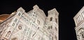 Florence Duomo by night Royalty Free Stock Photo