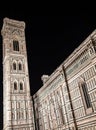 Florence Duomo by night Royalty Free Stock Photo