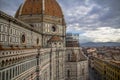 Florence, the famous dome of the Duomo, Santa Maria del Fiore Royalty Free Stock Photo